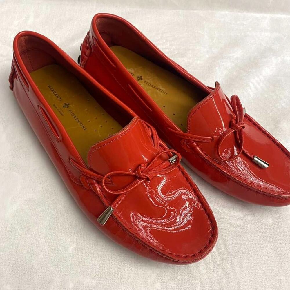 Mercanti Fiorentini Women's Coral Moccasin Leather Made in Brazil Sz 6.5B